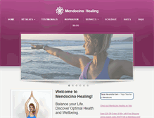 Tablet Screenshot of mendocinohealing.com